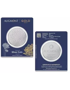 Augmont 100 gm Silver Coin 24Kt in 999 Purity