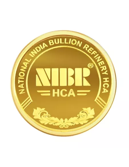 NIBR Gold Coins of 1 Grams in 24Kt 995 Purity / Fineness
