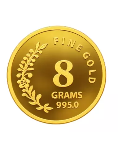 NIBR Gold Coins of 8 Grams in 24Kt 995 Purity / Fineness