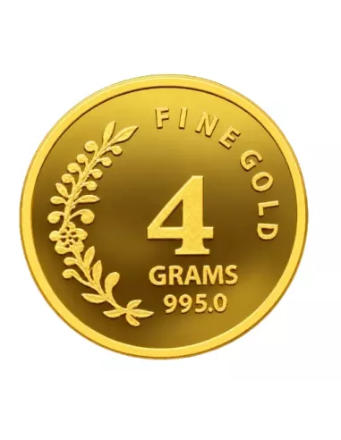 NIBR Gold Coins of 4 Grams in 24Kt 995 Purity / Fineness