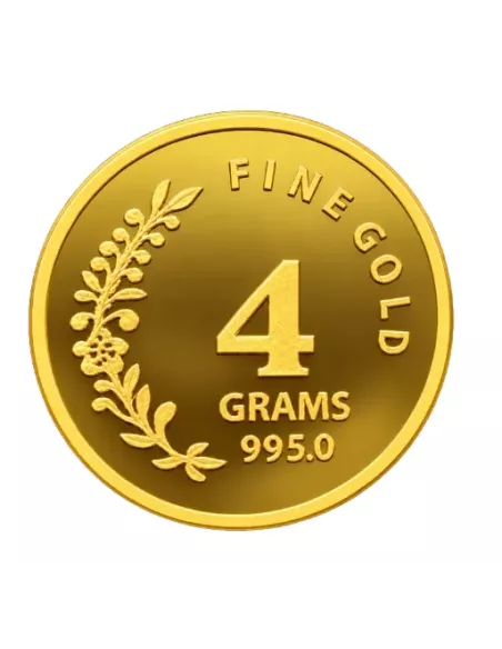 NIBR Gold Coins of 4 Grams in 24Kt 995 Purity / Fineness
