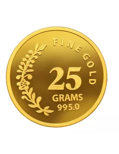 NIBR Gold Coins of 25 Grams in 24Kt 995 Purity / Fineness