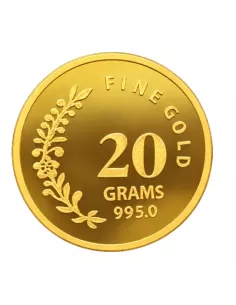 NIBR Gold Coins of 20 Grams in 24Kt 995 Purity / Fineness