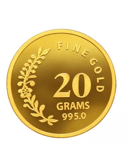 NIBR Gold Coins of 20 Grams in 24Kt 995 Purity / Fineness