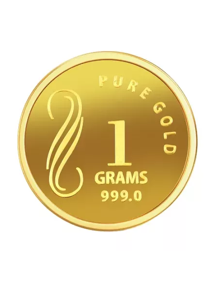 NIBR Gold coins of 1 Grams in 24Kt 999 Purity / Fineness