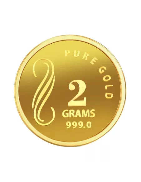 NIBR Gold coins of 2 Grams in 24Kt 999 Purity / Fineness
