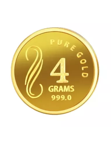 NIBR Gold coins of 4 Grams in 24Kt 999 Purity / Fineness