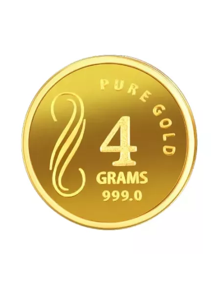 NIBR Gold coins of 4 Grams in 24Kt 999 Purity / Fineness