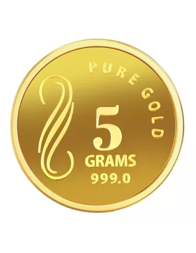 NIBR Gold coins of 5 Grams in 24Kt 999 Purity / Fineness