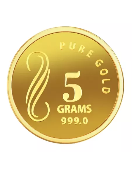 NIBR Gold coins of 5 Grams in 24Kt 999 Purity / Fineness