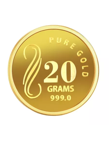 NIBR Gold Coins Of 20 Grams in 24Kt 999 Purity / Fineness