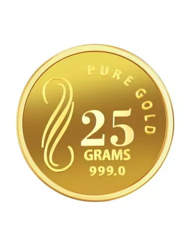 NIBR Gold Coins Of 25 Grams in 24Kt 999 Purity / Fineness
