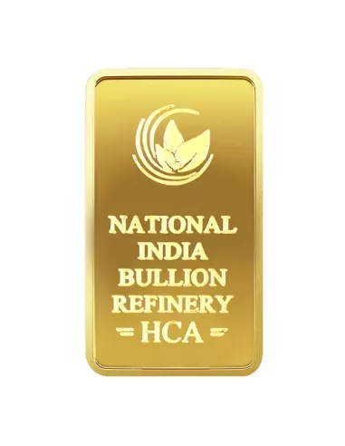 NIBR Gold Bar of 1 Grams in 24Kt 999 Purity / Fineness