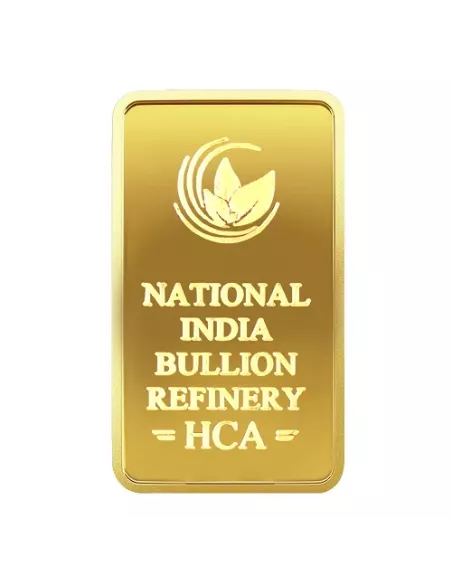 NIBR Gold Bar of 2 Grams in 24Kt 999 Purity / Fineness