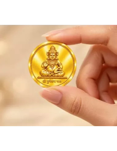 Ram Mudra By IGM Kuberdev Gold Coin of 10 Grams in 24 Karat  999.9 Pur