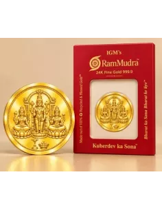 Ram Mudra By IGM Padmavatiji Balaji Lakshmiji Gold Coin of 10 Grams in