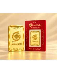 Ram Mudra By IGM Gold Bar of 1 Grams in 24 Karat 999.9 Purity / Finene