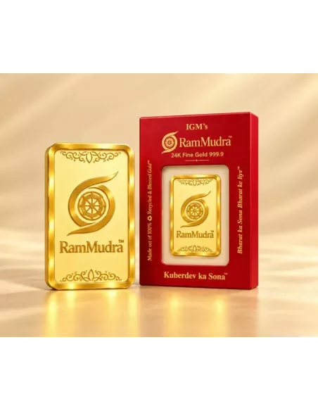 Ram Mudra By IGM Gold Bar of 1 Grams in 24 Karat 999.9 Purity / Finene