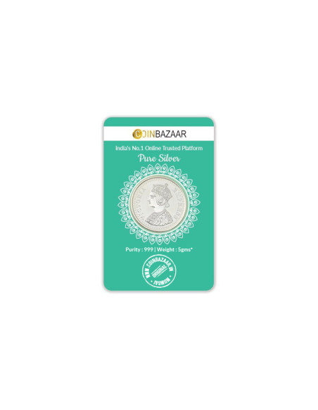 Victoria Queen Silver Coin of 5 Gram in 999 Purity / Fineness -by Coinbazaar