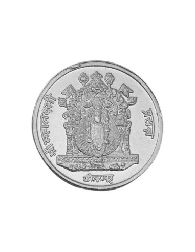 Goddess Mahalakshmi Prasanna Silver Coin of 10 Gram in 999 Purity / Fineness by Coinbazaar