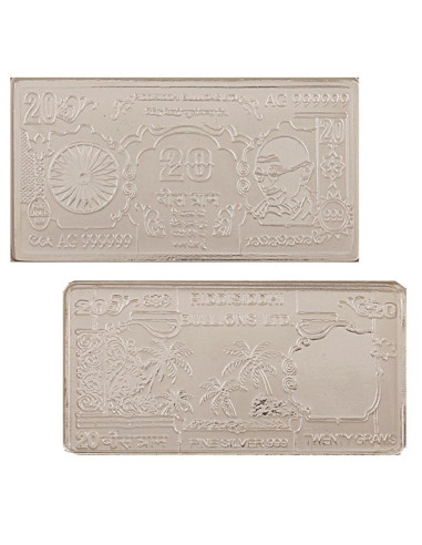 Silver Note of 20 Grams in 24Kt 999 Purity