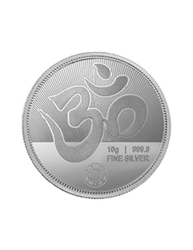 MMTC PAMP Silver Coin Laxmi Ganesh of 10 Gram in 999.9 Purity / Fineness