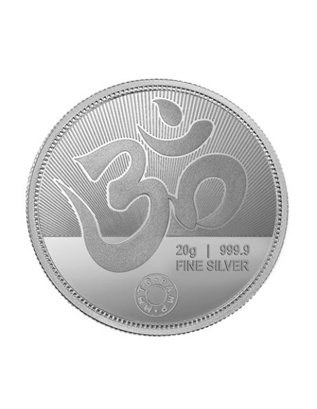 MMTC PAMP Silver Coin Laxmi Ganesh of 20 Gram in 999.9 Purity / Fineness