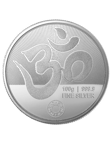 MMTC PAMP Silver Coin Laxmi Ganesh of 100 Gram in 999.9 Purity / Fineness