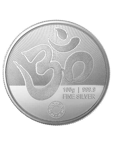 MMTC PAMP Silver Coin Laxmi Ganesh of 100 Gram in 999.9 Purity / Fineness